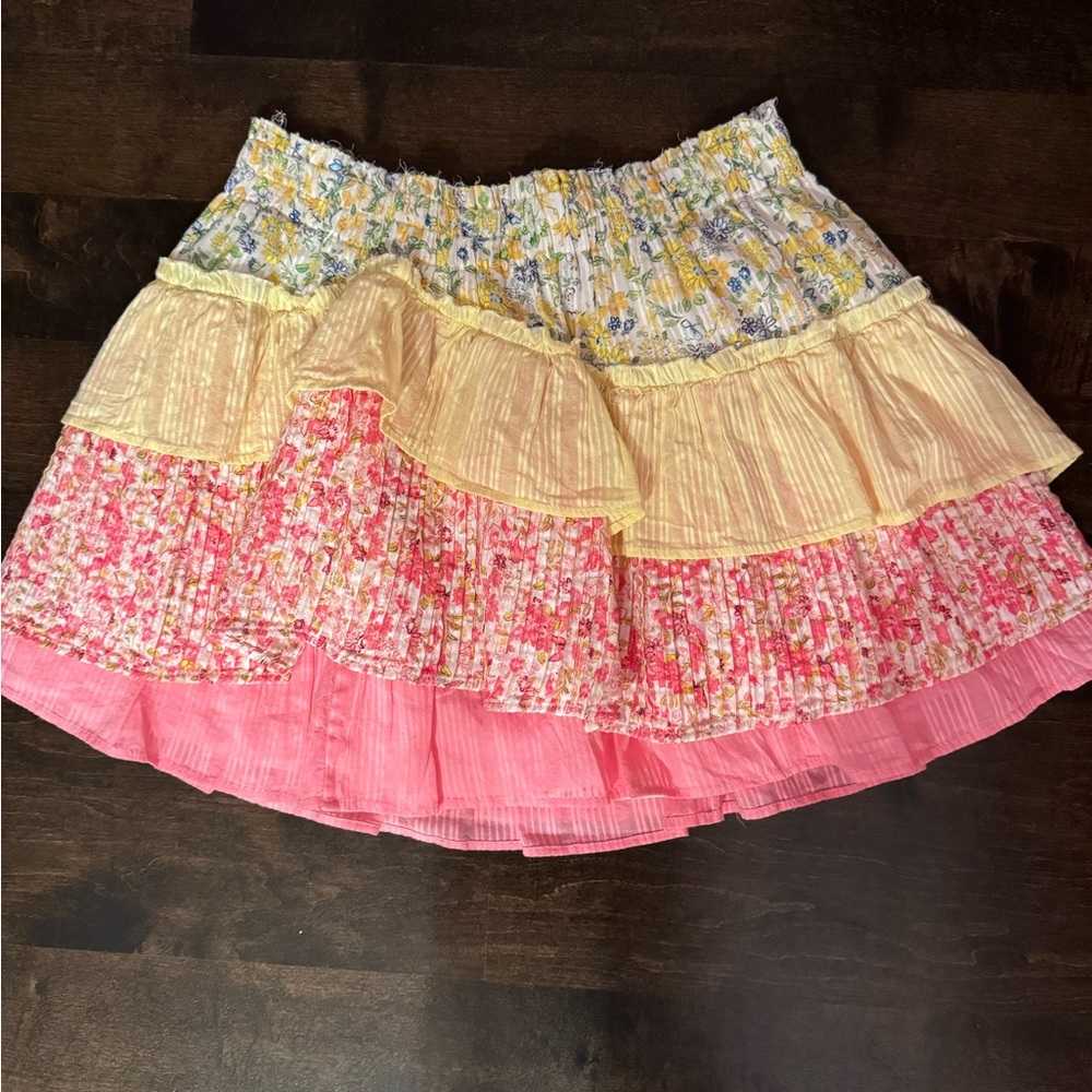 Love shack fancy mini skirt size small woman’s
